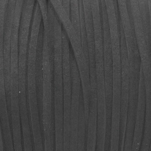 Semišová šňůrka plochá / 3 mm / černá