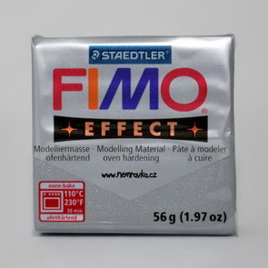 FIMO Effect / Metalická stříbrná (81)