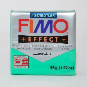FIMO Effect / Transparentní zelená (504)