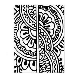 Čirá textura / Henna Tattoo Style 12
