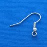 Afro Fishhook / 50 pieces / 18 mm / Silver