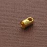 Cord Cap / 20 pieces / 3,2 mm / Gold