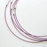Necklace Wire / 5 pieces / 15 cm / Violet
