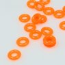 O Rings / 50 pieces / 7 mm / Neon Orange