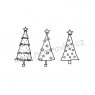 Silicone Stamp Set by Nemravka / Christmas Trees