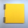 Cardboard Album with Yellow Cover / 22 x 22 cm / White Paper