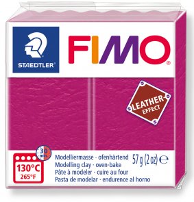 FIMO Effect Leather / Malinová (229)