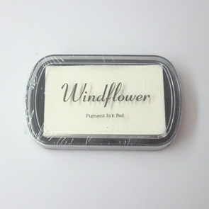 Inkoustový polštářek Windflower / Bílý