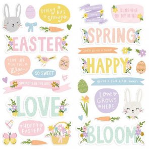 Foam Stickers / Simple Stories / Bunnies and Blooms