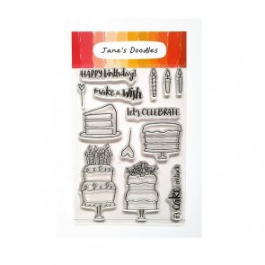 Photopolymer Clear Stamps / Jane´s Doodles / Cake