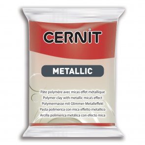 CERNIT Metalický / 56 g / Červená
