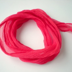Silk Crinkle Chiffon String / Thick / Red