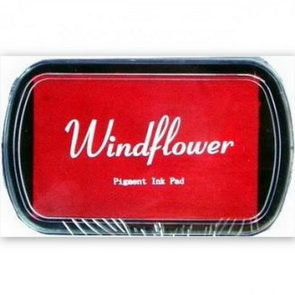 Inkoustový polštářek Windflower / Červený