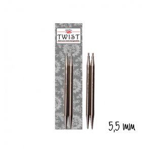 Výměnné jehlice Twist / Chiaogoo / 5,5 mm / 13 cm