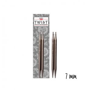 Výměnné jehlice Twist / Chiaogoo / 7 mm / 13 cm