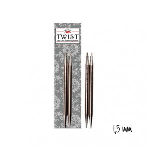 Výměnné jehlice Twist / Chiaogoo / 1,5 mm / 13 cm