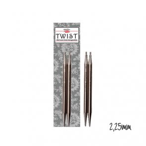 Výměnné jehlice Twist / Chiaogoo / 2,25 mm / 13 cm