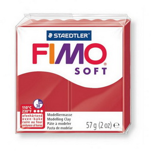 FIMO Soft / Červená vánoční (2)