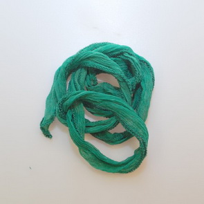Silk Crinkle Chiffon String / Thick / Green