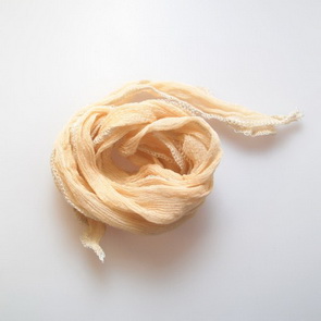 Silk Crinkle Chiffon String / Thick / Beige