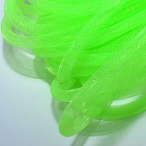 Nylon Mesh Tube / 8 mm / Phosphorescent Green