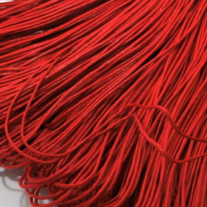 Waxed Cord / 1 mm / Red