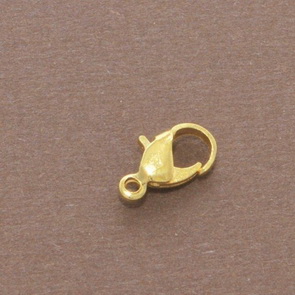 Lobster Claw Clasp / 20 pieces / 12 mm / Gold