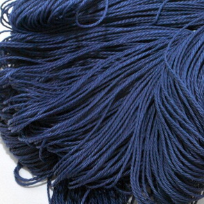 Waxed Cord / 1 mm / Prussian Blue