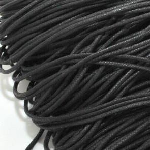 Waxed Cord / 2,5 mm / Black