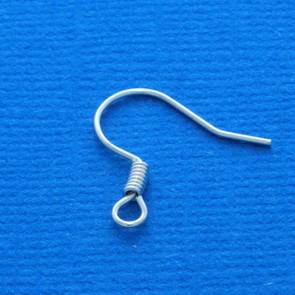 Afro Fishhook / 50 pieces / 15 mm / Silver