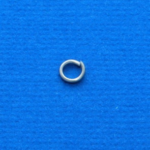 Spojovací kroužek / 100 ks / 4 mm / platina