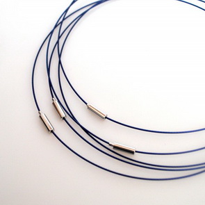 Necklace Wire / 15 cm / 5 pieces / Dark Blue