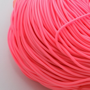 Rubber String / Buna Cord / 2 mm / Deep Pink