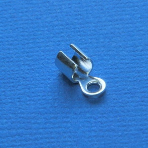 Round Cord End / 20 pieces / 10 mm / Silver