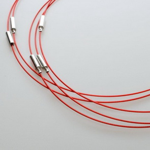 Necklace Wire / 5 pieces / 15 cm / Red