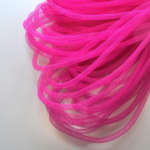 Nylon Mesh Tube / 4 mm / Deep Pink