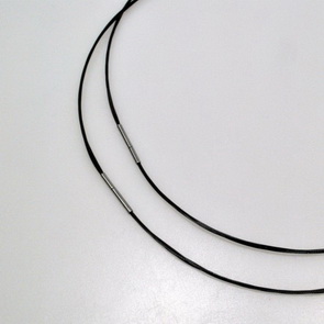 Multi-Layer Twist Necklace Wire / 2 pieces / Black