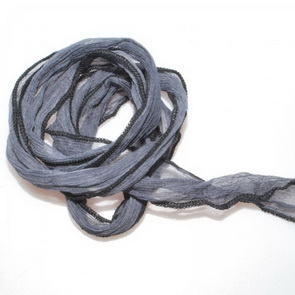 Silk Crinkle Chiffon String / Dark Grey