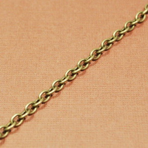 Řetězovina oválek 6,2 mm / 1 m / antik bronz