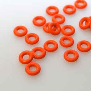 O Rings / 7 mm / 50 pieces / Orange