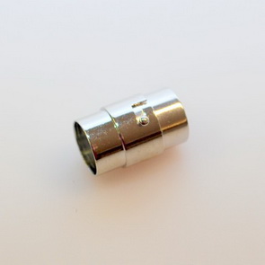 Magnetické zapínání kulaté 1 pár / 12 x 19 mm / platina