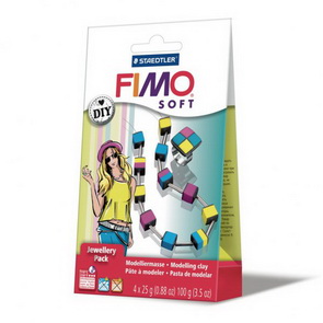 FIMO Soft DIY šperková sada / Kostky