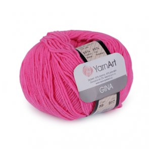 Gina (Jeans) / YarnArt / 59 Růžová neonová