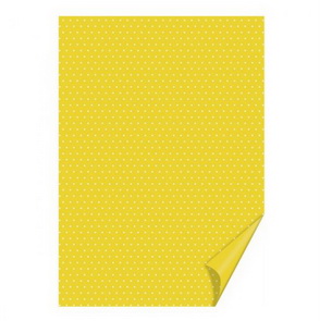 Barevný papír Heyda / Happy Paper / A4 / Žlutý puntíkatý