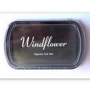 Inkoustový polštářek Windflower / Tmavě hnědý