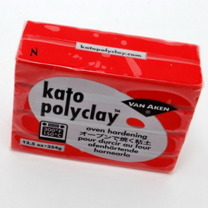 Kato Polyclay 350g / Červená