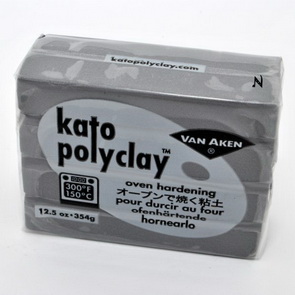 Metallic Kato PolyClay / 350 g / Silver