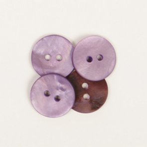 Button Mother Of Pearl / 15 mm / Purple