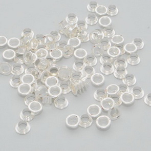Eyelets for Pandora Beads / Silver / 100 pieces