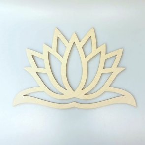 Wooden Decoration / Lotus Flower / 30 cm